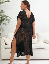 Women Plus Size Hollow Deep V Neck Cover Up | PRUSES - PRUSES