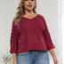 Women Plus Size Hollow Out Mesh Tops Loose | PRUSES - PRUSES