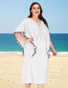 Women Plus Size Irregular Beach Cover - Up Dress | PRUSES - PRUSES