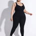 Women Plus Size Jumpsuit Seamless Hip Lift Yoga Wear | PRUSES - PRUSES
