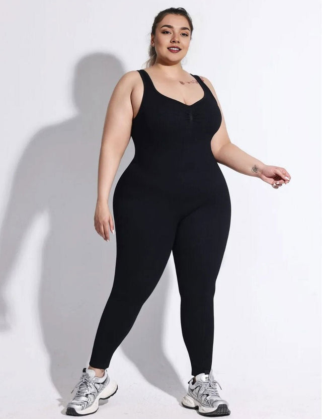 Women Plus Size Jumpsuit Seamless Hip Lift Yoga Wear | PRUSES - PRUSES