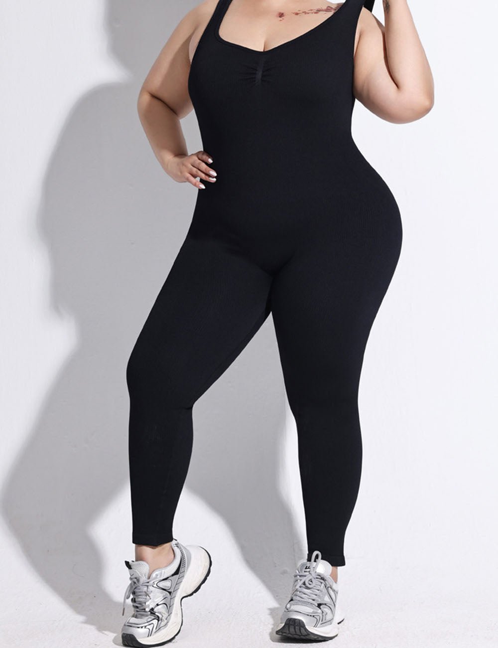 Women Plus Size Jumpsuit Seamless Hip Lift Yoga Wear | PRUSES - PRUSES