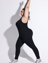 Women Plus Size Jumpsuit Seamless Hip Lift Yoga Wear | PRUSES - PRUSES