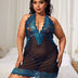 Women Plus Size Lace Babydoll Nightwear - PRUSES