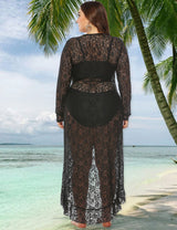 Women Plus Size Lace Beach Dress Cover Up | PRUSES - PRUSES