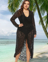 Women Plus Size Lace Beach Dress Cover Up | PRUSES - PRUSES