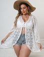 Women Plus Size Lace Beach Sun Protection Cardigan | PRUSES - PRUSES