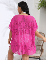Women Plus Size Lace Bikini Cover Up - PRUSES