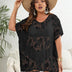 Women Plus Size Lace Double Slit Bikini Cover Up | PRUSES - PRUSES