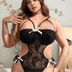 Women Plus Size Lace Hollow Sexy Bodysuit | PRUSES - PRUSES