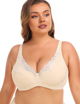 Women Plus Size Lace Jacquard Bra | PRUSES - PRUSES