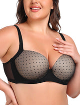 Women Plus Size Lace Mesh Transparent Bra | PRUSES - PRUSES