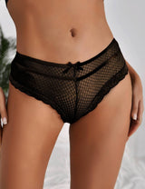 Women Plus Size Lace Out Panty - PRUSES