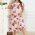 Women Plus Size Lace Patchwork Floral Print Nightgown | PRUSES - PRUSES