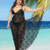 Women Plus Size Lace Spaghetti Strap Cover Up - PRUSES