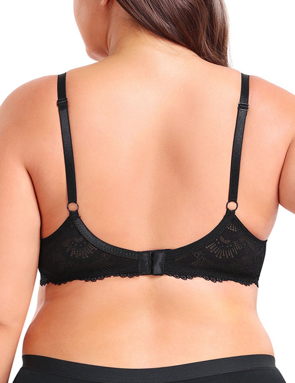 Women Plus Size Lace Splicing Thoracic Support Bra | PRUSES - PRUSES