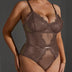Women Plus Size Lace Teddy - PRUSES