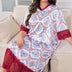 Women Plus Size Lace Trim Imitation Silk Nightgown | PRUSES - PRUSES