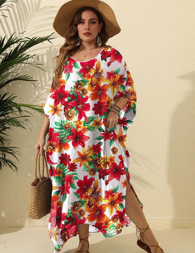 Women Plus Size Large Floral Loose | PRUSES - PRUSES