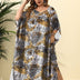 Women Plus Size Leopard Print Cover - Up Floor Length | PRUSES - PRUSES