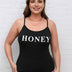 Women Plus Size Lettering Print Bodysuit | PRUSES - PRUSES