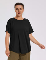 Women Plus Size Lightweight Breathable Quick Dry Yoga Top | PRUSES - PRUSES