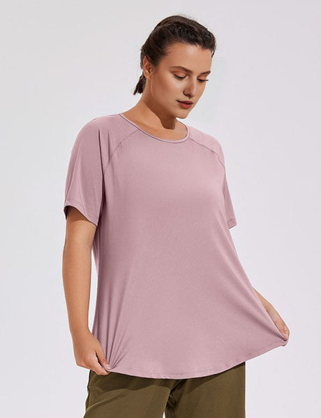 Women Plus Size Lightweight Breathable Quick Dry Yoga Top | PRUSES - PRUSES