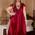 Women Plus Size Long Satin Nightgown | PRUSES - PRUSES