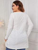 Women Plus Size Long Sleeve Square Knit | PRUSES - PRUSES