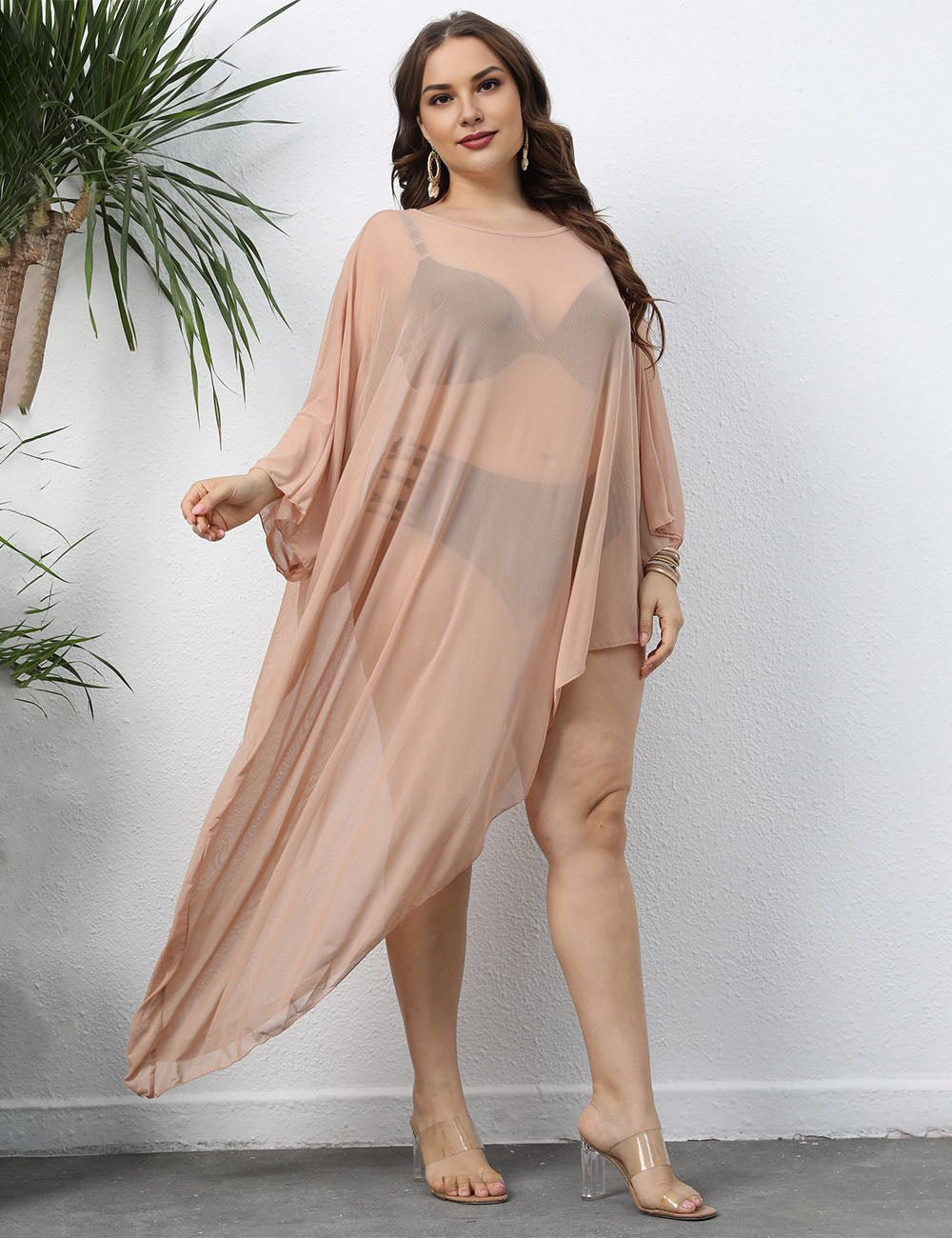 Women Plus Size Mesh Beach Cover Up | PRUSES - PRUSES