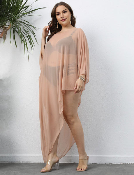 Women Plus Size Mesh Beach Cover Up | PRUSES - PRUSES