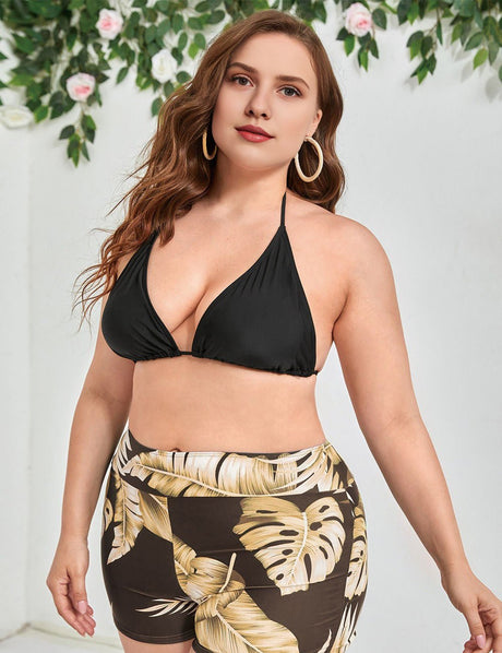 Women Plus Size Mesh Bikini Three Piece Set | PRUSES - PRUSES