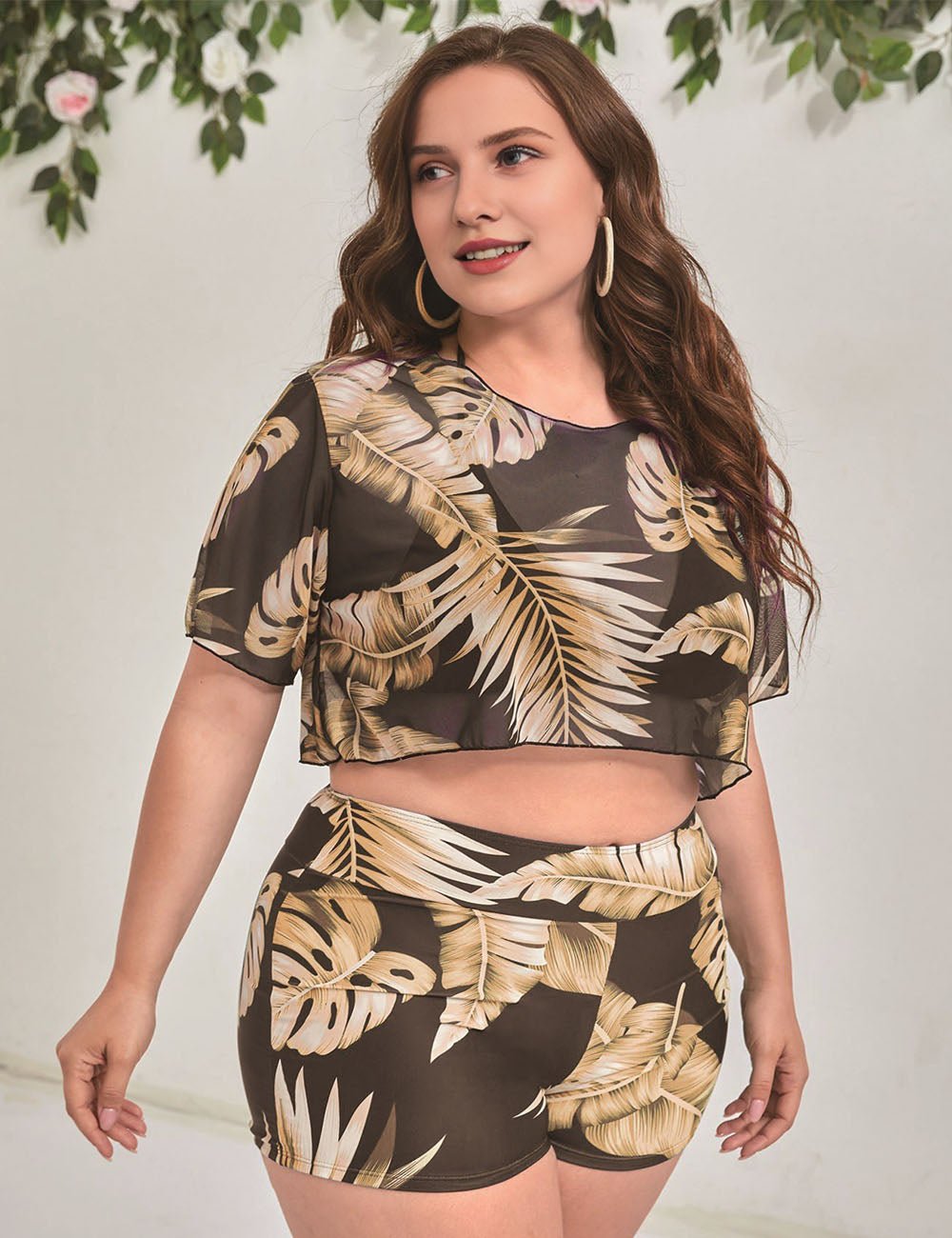 Women Plus Size Mesh Bikini Three Piece Set | PRUSES - PRUSES