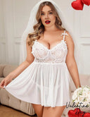 Women Plus Size Mesh perspective Babydoll | PRUSES - PRUSES