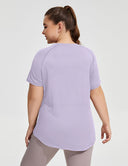 Women Plus Size Mesh Yoga Shirt Breathable Slim Sports Tops | PRUSES - PRUSES