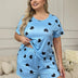 Women Plus Size Milk Silk Heart Print Pajama Set | PRUSES - PRUSES