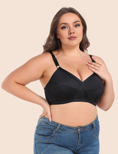Women Plus Size Non - Padded Satin Bra | PRUSES - PRUSES
