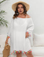 Women Plus Size Off - Shoulder Loose Cover Up | PRUSES - PRUSES