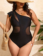 Women Plus Size One - Shoulder Swimsuit | PRUSES - PRUSES
