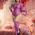 Women Plus Size Pink Leopard Party King Costumes | PRUSES - PRUSES