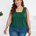 Women Plus Size Pleated Loose Sleeveless T-Shirt | PRUSES - PRUSES