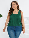 Women Plus Size Pleated Loose Sleeveless T-Shirt | PRUSES - PRUSES