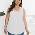Women Plus Size Pleated Loose Sleeveless T-Shirt | PRUSES - PRUSES