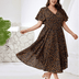 Women Plus Size Pocketed V - Neck Floral Maxi Dress | PRUSES - PRUSES