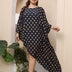 Women Plus Size Polka Dot Irregular Shape Cover - up | PRUSES - PRUSES