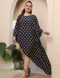 Women Plus Size Polka Dot Irregular Shape Cover - up | PRUSES - PRUSES