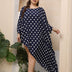 Women Plus Size Polka Dot Irregular Shape Cover - up | PRUSES - PRUSES