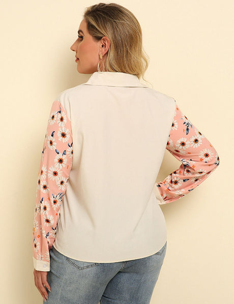 Women Plus Size Print Blous Shirt | PRUSES - PRUSES