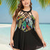 Women Plus Size Printing Lebanon Skirted Swimsuit | PRUSES - PRUSES