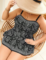 Women Plus Size Retro Print Swimdress | PRUSES - PRUSES